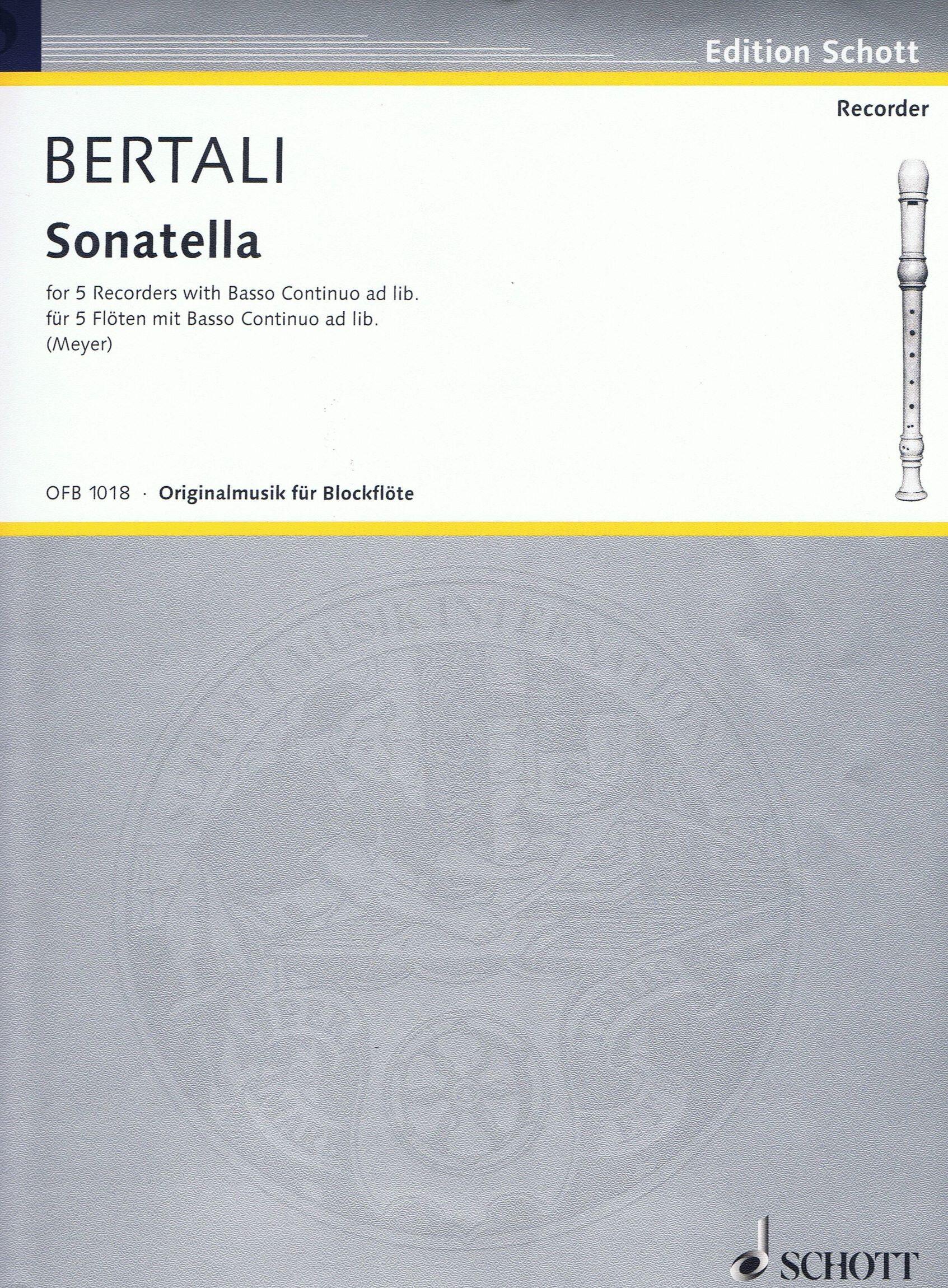 Schott Music Sonatella  Antonio Bertali : photo 1