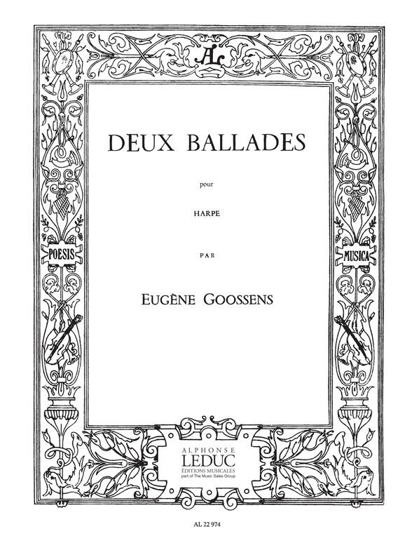 Alphonse Two Ballades (Harp Solo)  Eugene Goossens : photo 1