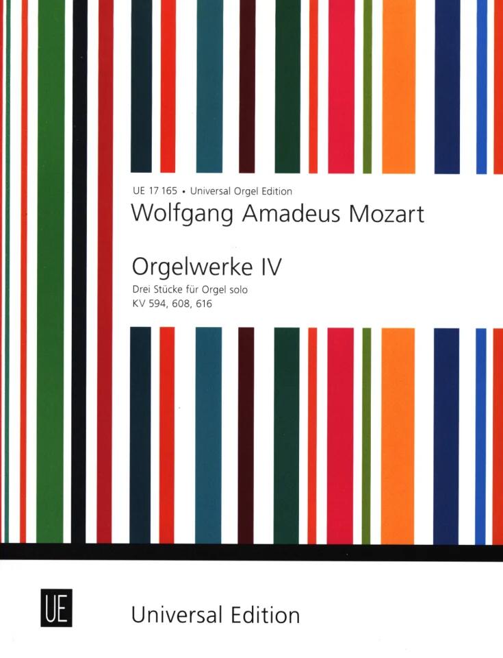 Universal Edition Orgelwerke 4  Wolfgang Amadeus Mozart : photo 1