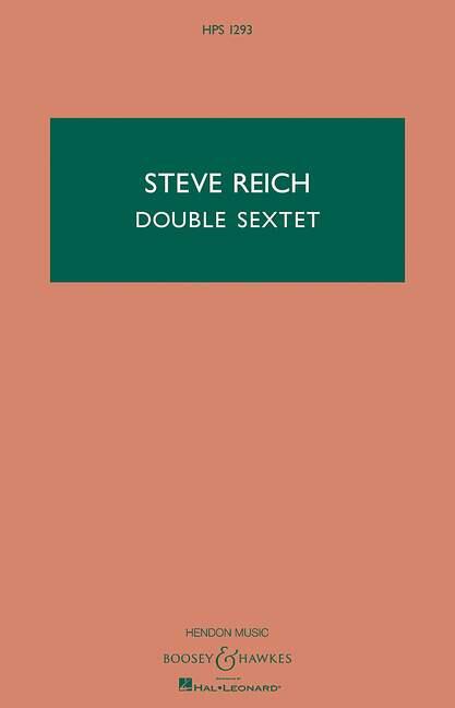 Double Sextet Hawkes Pocket Scores Steve Reich  Ensemble or Ensemble and Pre-recorded tape : photo 1