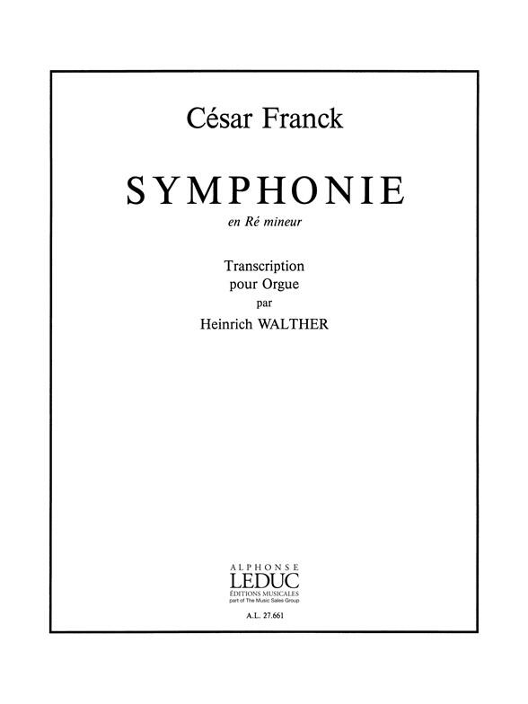 Alphonse Symphonie En Re Mineur transcription pour orgue : photo 1