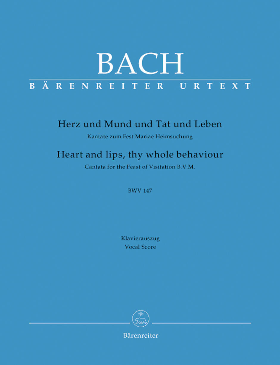 Cantata BWV 147 Herz Und Mund Und Tat Und Leben  Johann Sebastian Bach  Piano Reduction Klavierauszug : photo 1