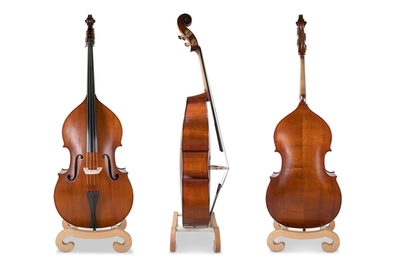 Gewa Premium Line 3/4 double bass - Fully solid model, violin shape