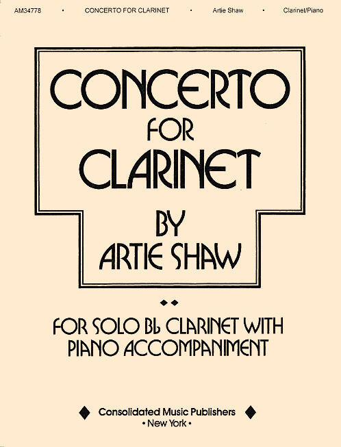 Artie Shaw - Concerto for Clarinet    Klarinette und Klavier Blatt Jazz CC10729 : photo 1