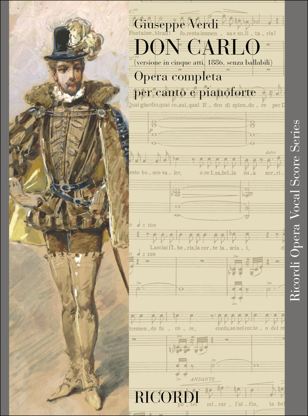 Don Carlo Versione in 5 atti, 1886, senza ballabili (testo cantato italiano) Giuseppe Verdi  Vocal and Piano Reduction Klavierauszug Oper/Operette CP 51104-05 : photo 1