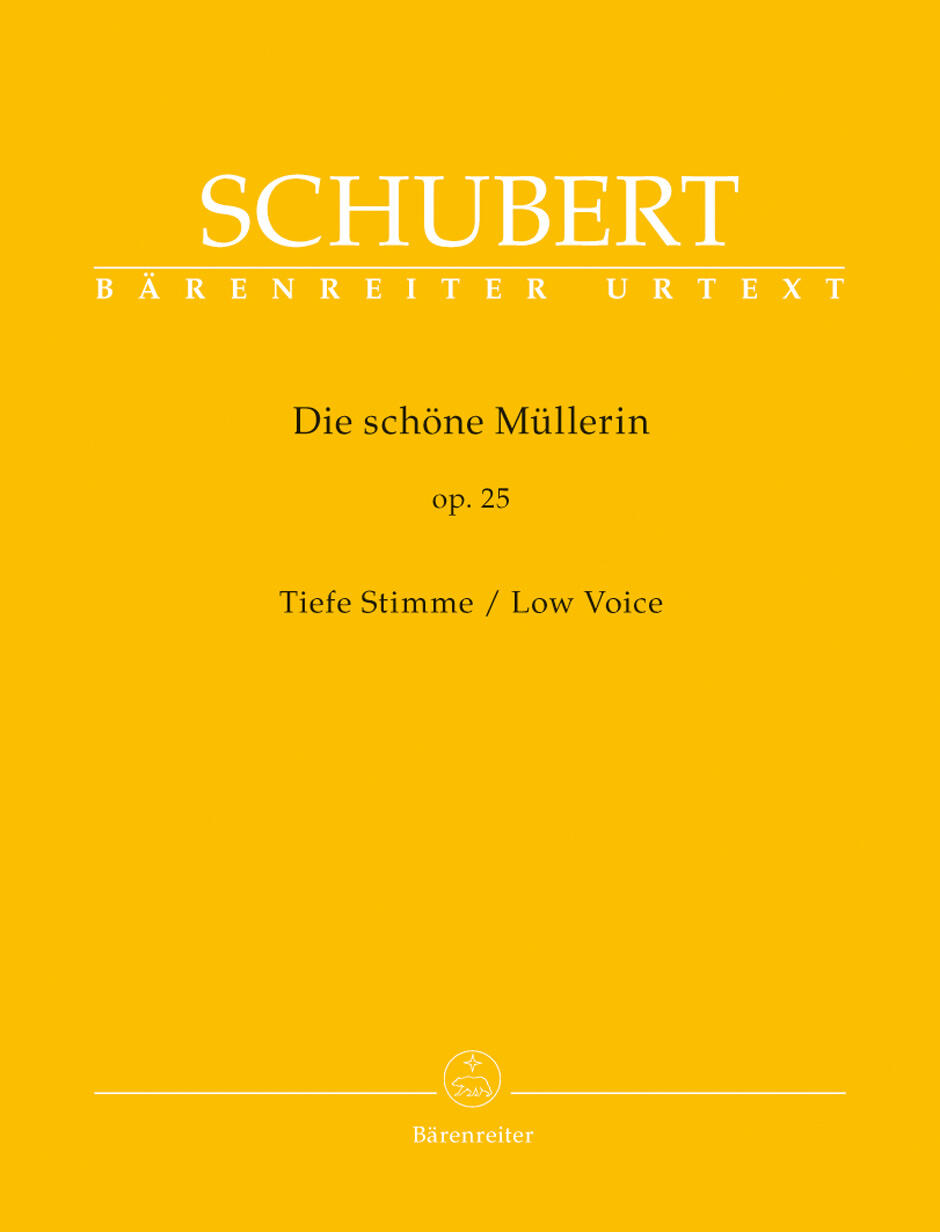 Die Schöne Müllerin Op.25 - Low Voice Tiefe Stimme Franz Schubert  Vocal and Piano Buch Klassik BA9157 (BA9157) : photo 1
