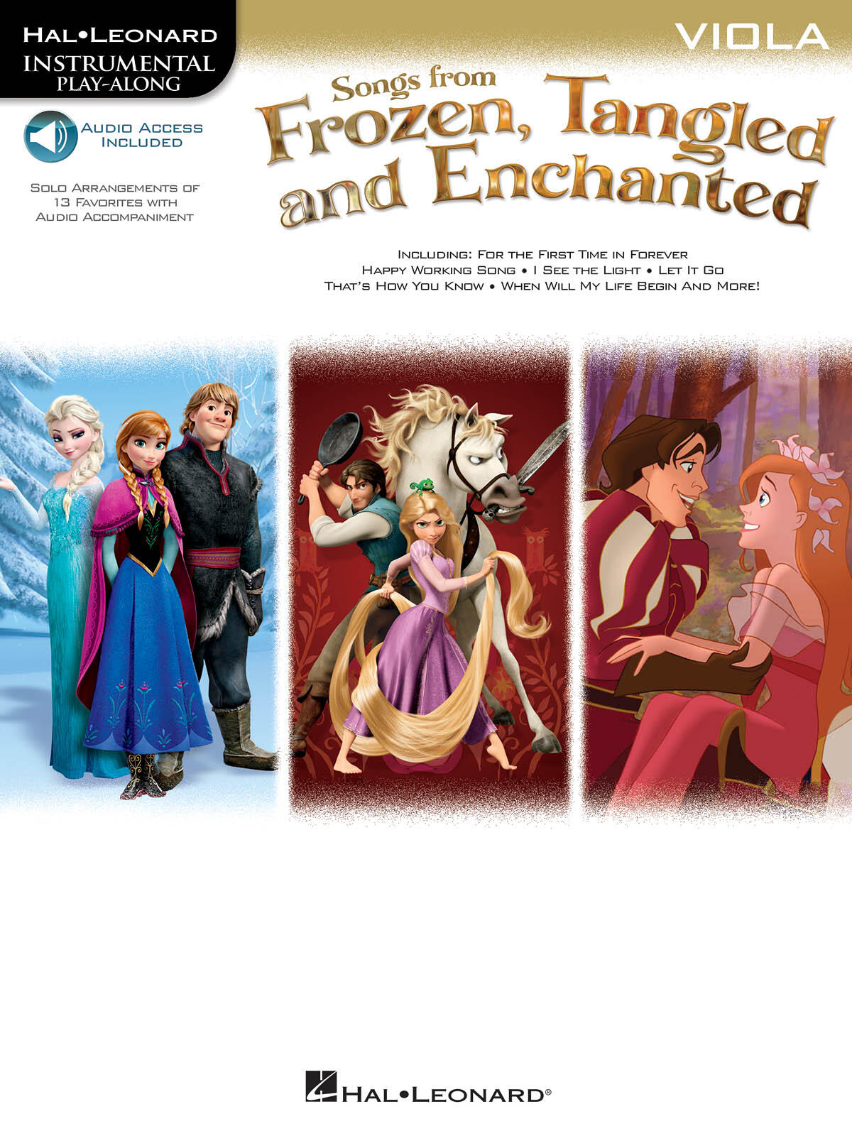 Songs From Frozen, Tangled & Enchanted - Viola Instrumental Play-Along   Viola Buch + Online-Audio TV, Film, Musical und Show HL00126929 (HL00126929) : photo 1