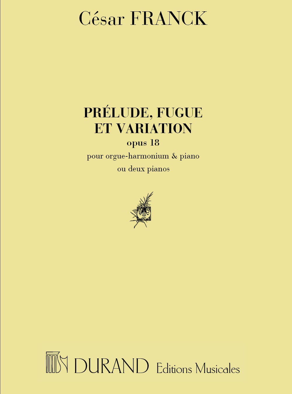 Prelude, Fugue Et Variation, Opus 18  César Franck  2 Pianos Partitur  DF 2686 : photo 1