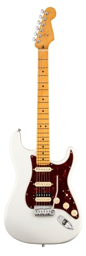 Fender American Ultra Stratocaster Maple Fingerboard HSS Arctic Pearl : photo 1