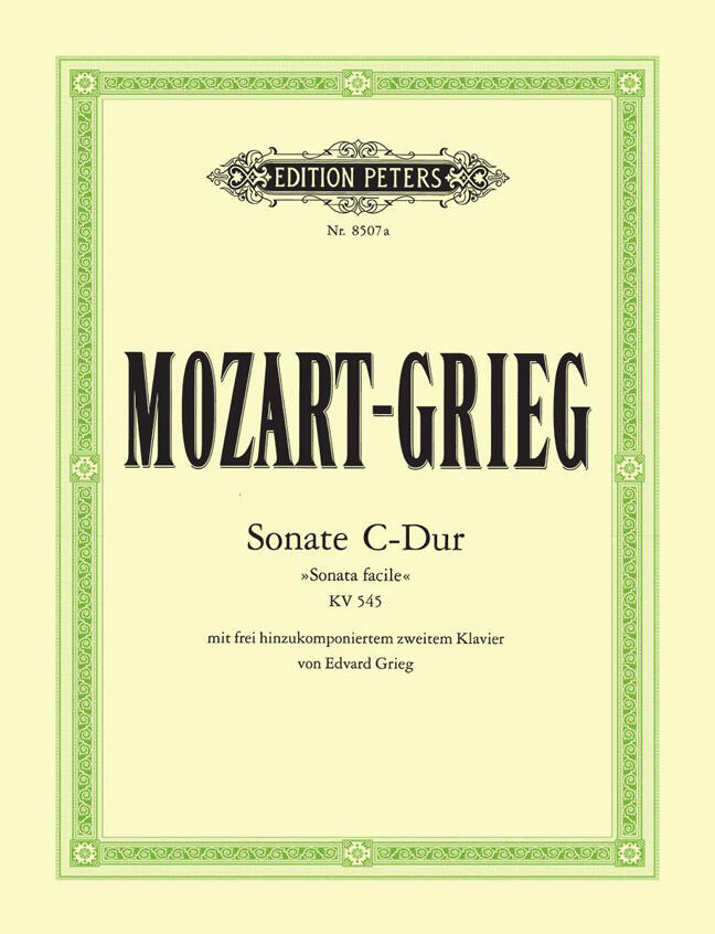 Edition Peters Sonata in C major Sonata facile K545  Wolfgang Amadeus Mozart  2 Pianos Partitur  EP8507A (EP8507A) : photo 1