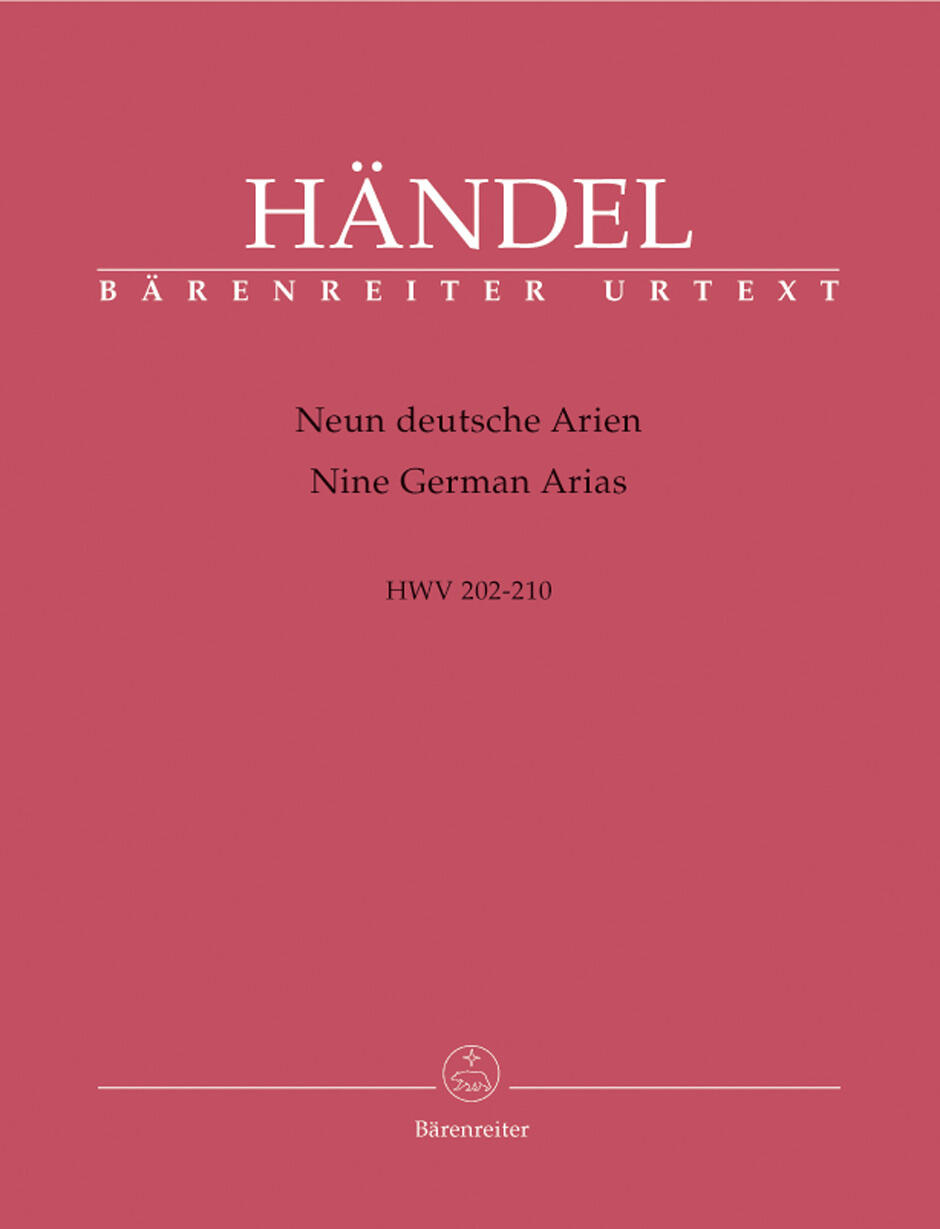 Nine German Arias  Georg Friedrich Händel  Violin or Flute/Vocal/Contrabass Buch  BA4245 (BA4245) : photo 1