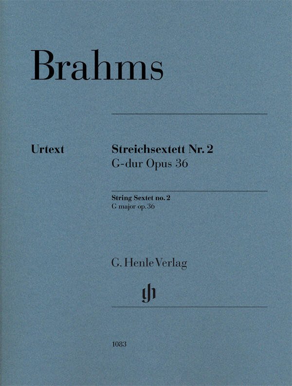 String Sextet No. 2 In G Major Op. 36 Johannes Brahms  2 Violins, 2 Violas and 2 Cellos Stimmen-Set  1083 : photo 1