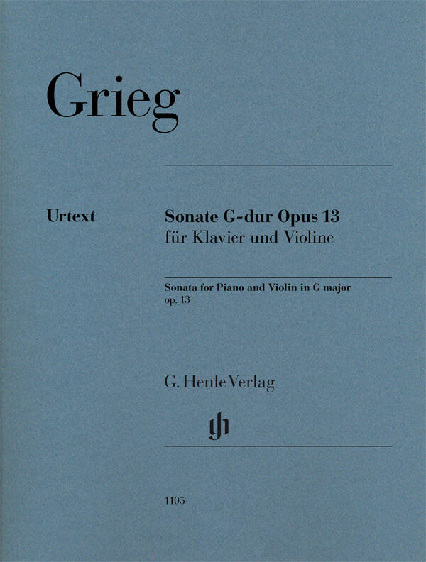 Sonata in G major op. 13  Edvard Grieg  Violine und Klavier Buch + Einzelstimme Klassik 1105 : photo 1