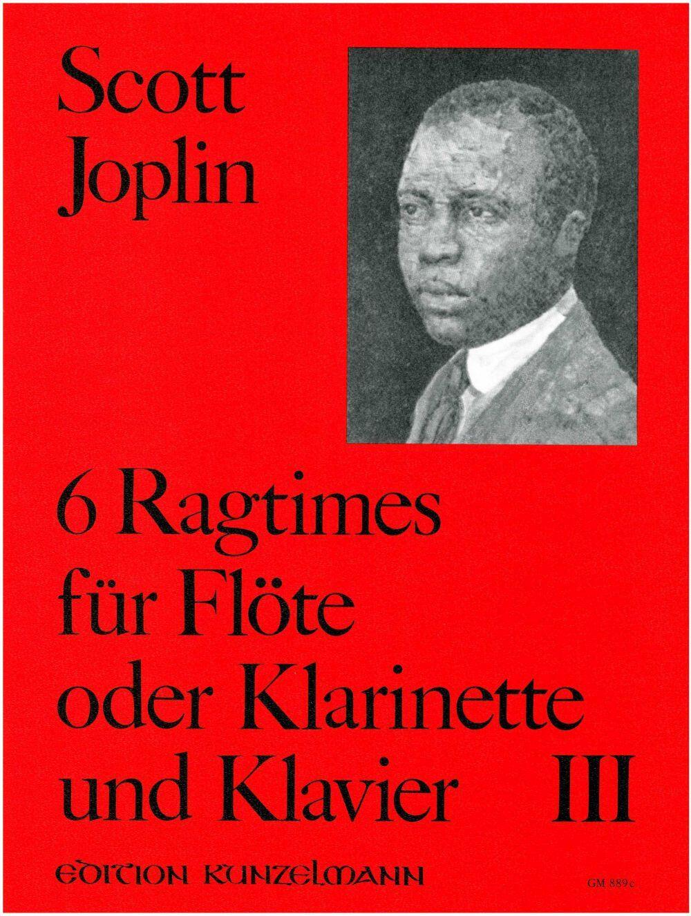 6 Ragtimes Für Flöte und Klavier - Band III Scott Joplin  Flöte und Klavier Buch  GM-889C : photo 1