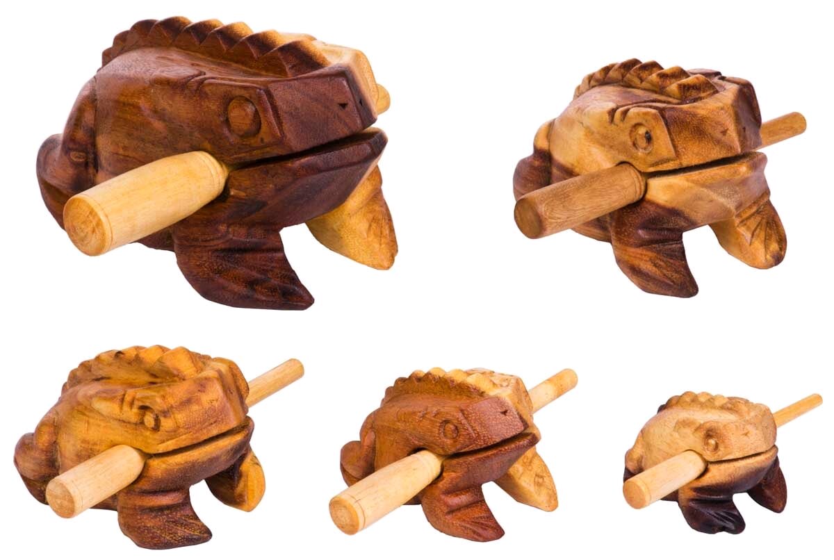 Afroton Frog Natural Set Of 5 Pieces (5, 9, 11, 14 and 20cm) : photo 1