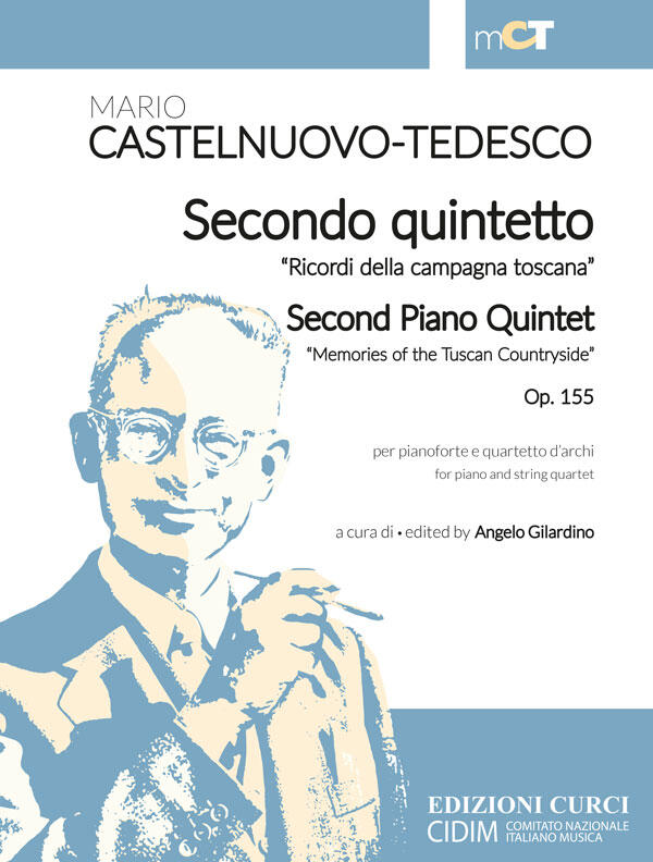 Secondo Quintetto op. 155 Ricordi della campagna toscana Mario Castelnuovo-Tedesco  Piano and String Quartet Partitur  011935EC : photo 1