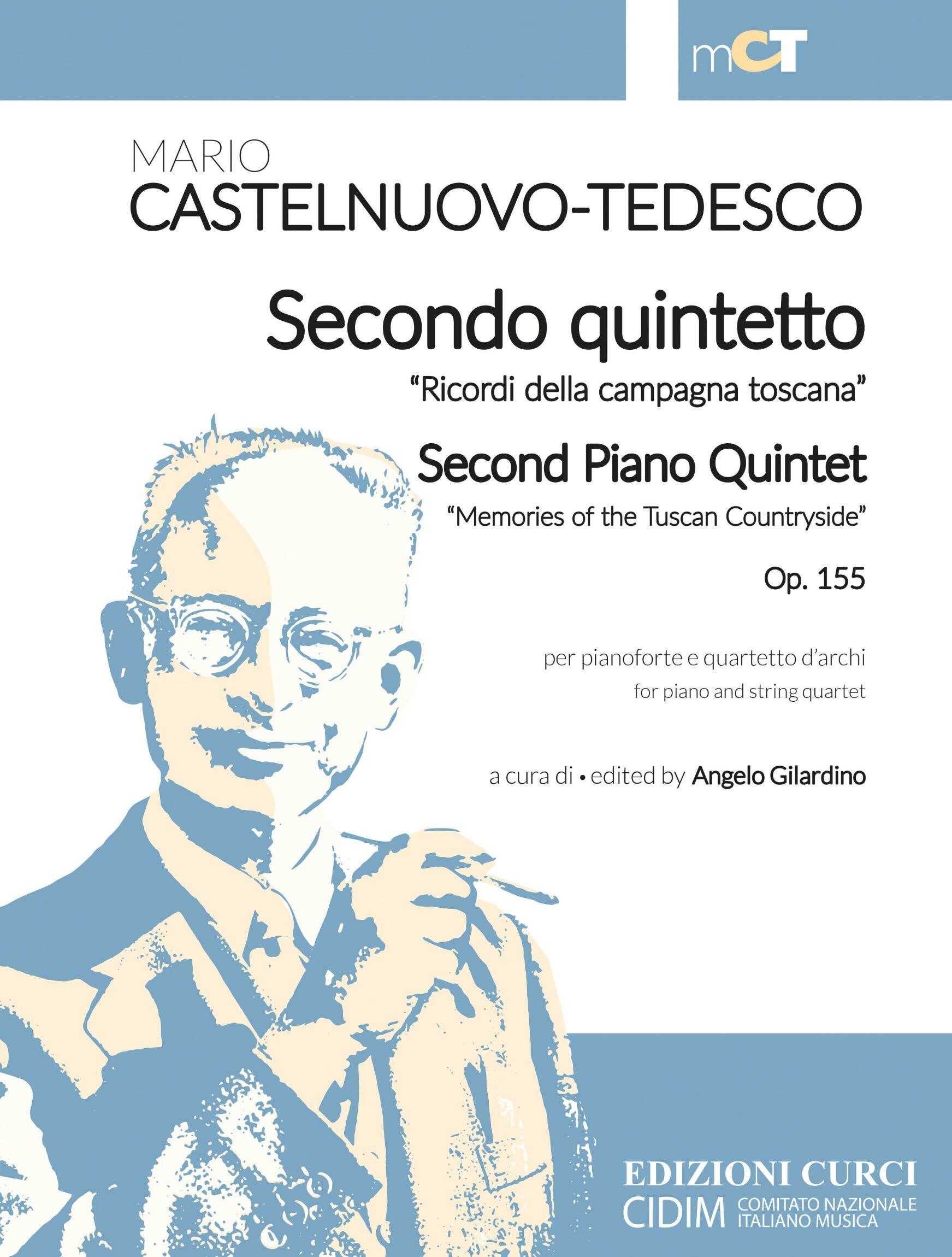 Secondo Quintetto op. 155 Ricordi della campagna toscana Mario Castelnuovo-Tedesco  Piano and String Quartet Stimme  11935PS2partie violon 2 : photo 1