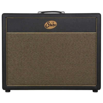 Suhr Guitars 2x12 Cabinet Black tolex Gold grill Warehouse Veteran 30 speakers