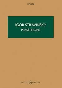Perséphone Melodrama in drei Akten Igor Stravinsky  Narrator, Tenor Mixed Choir, Children
