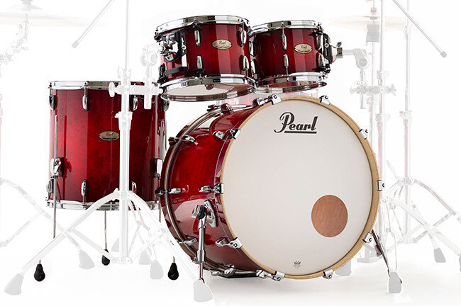 Pearl Session Studio 4 Pièces Shell Pack Antique Crimson Red BD22