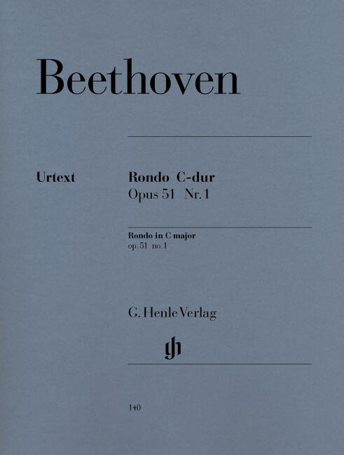 Rondo In C Major Op.51 Nr.1 Rondo C major op. 51,1 Ludwig van Beethoven  Klavier Buch Klassik HN 140 : photo 1