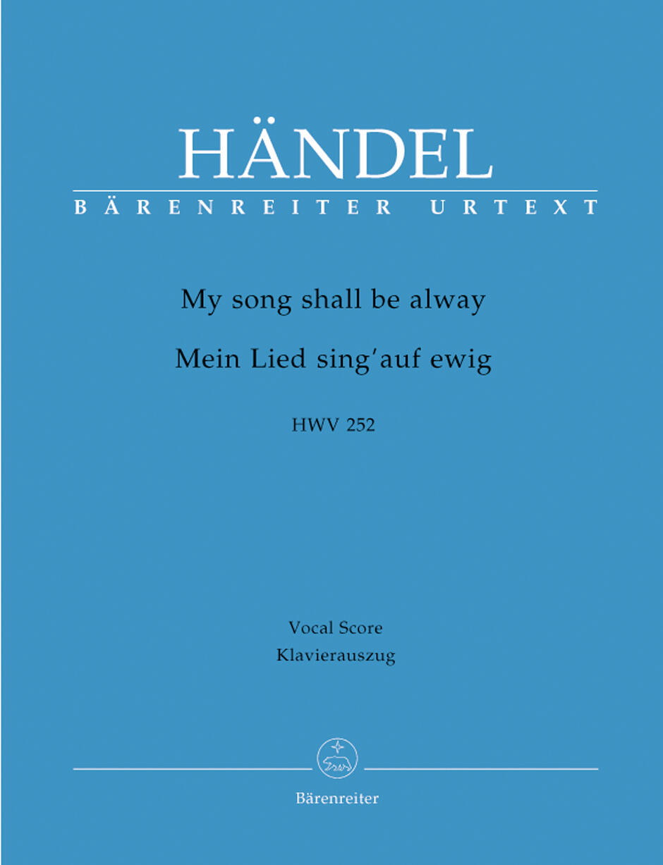 My Song Shall Be Alway  Georg Friedrich Händel  Piano Reduction Klavierauszug  BA4292-90réduction piano : photo 1