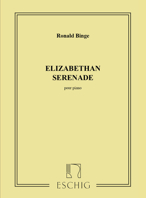Max Elizabeth Serenade Pour Piano Roland Binge Klavier Partitur ME 7054