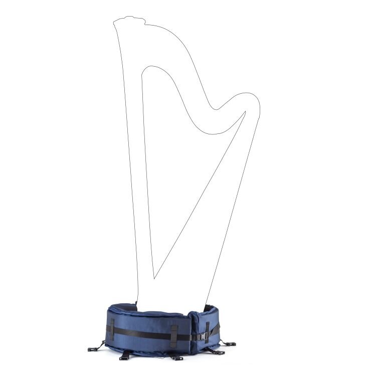 Salvi Transport bag for concert pedal harp-large type Daphne 47EX blue : photo 1