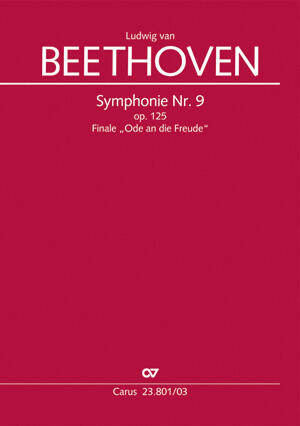 Symphonie Nr. 9. Finale Ode an die Freude. Klavierauszug zu allen gängigen Ausgaben Ludwig van Beethoven  Soli SATB, SATB and Orchestra (Piano) Klavierauszug  CV 23.801/03 : photo 1