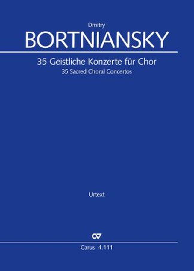 35 Geistliche Konzerte für Chor  Dmitry Stepanovych Bortniansky  SATB Partitur + Stimmen  4.111/00 : photo 1