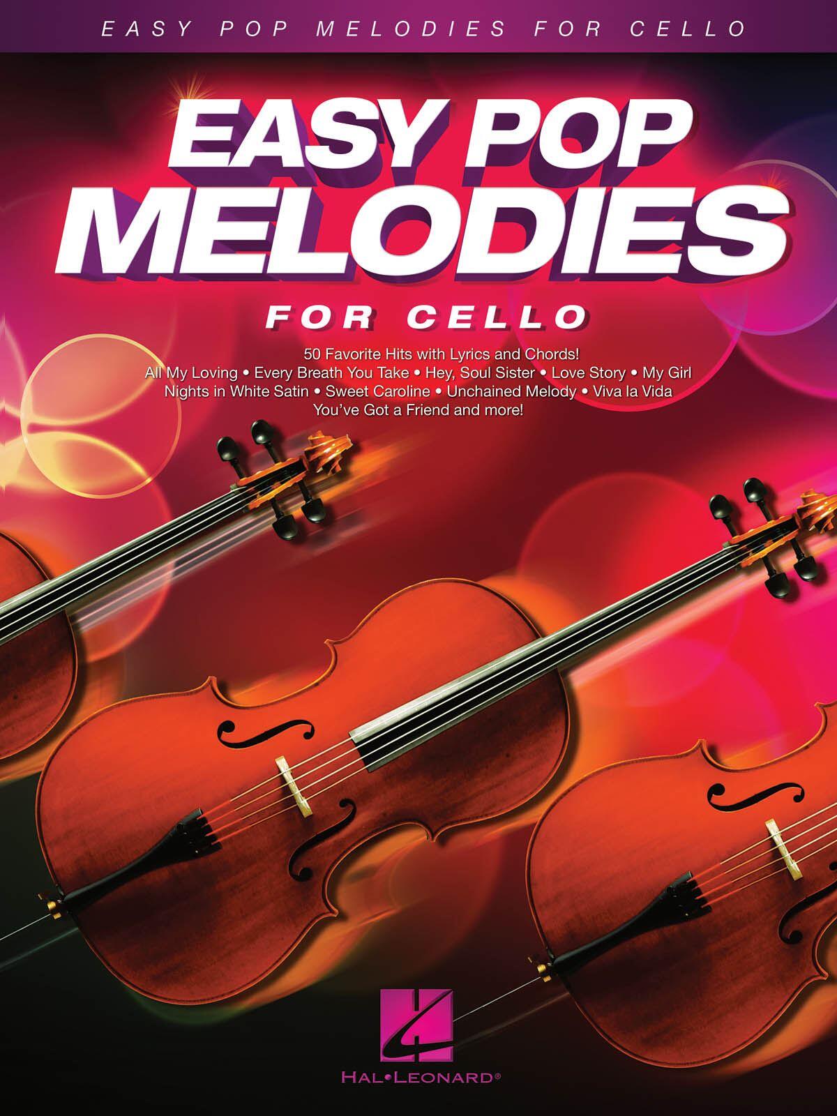 Hal Leonard Easy Pop Melodies - for Cello 50 Favorite Hits with Lyrics and Chords : photo 1