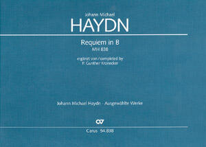 Requiem In B  Johann Michael Haydn  Mixed Choir Partitur Geistliche Musik CV 54.838/00 : photo 1