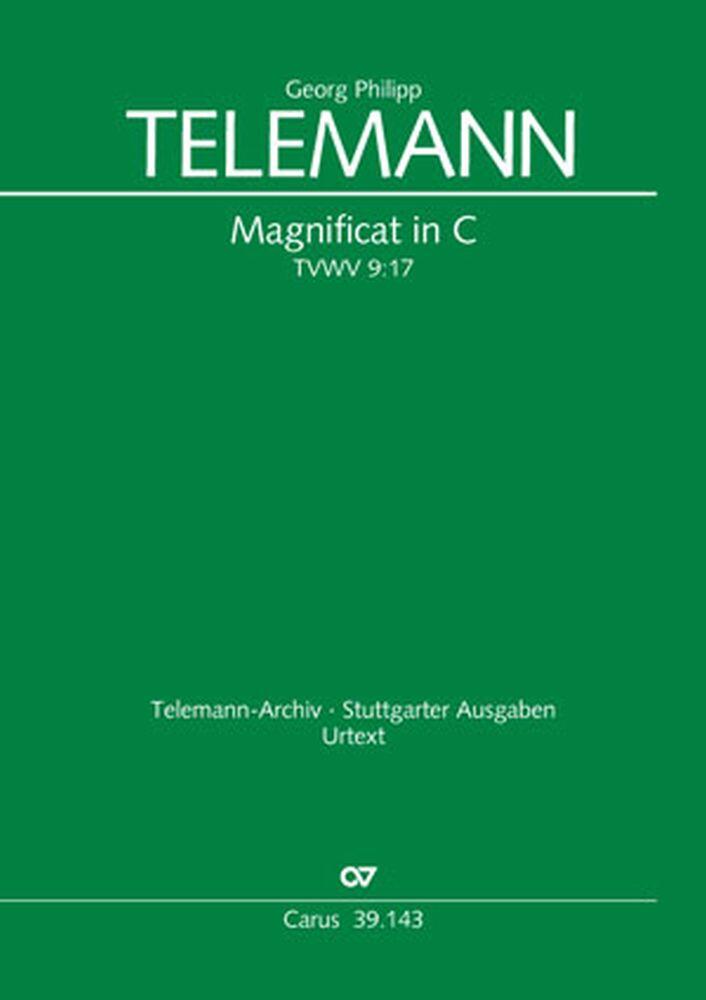 Magnificat In C TVWV 9:17 Georg Philipp Telemann  Soloists, Mixed Choir and Orchestra Partitur Geistliche Musik CV 39.143/00 : photo 1