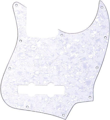 Fender Pickguards American Jazz Bass - 10 holes White Pearl : photo 1