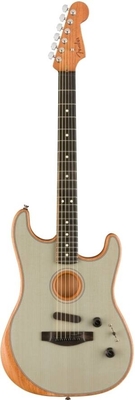 Fender American Acoustasonic Stratocaster Transparent Sonic Blue