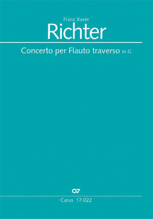 Flötenkonzert in G G-Dur Franz Xaver Richter  Flute, 2 Violins, Viola and BC Partitur  CV 17.022/00 : photo 1