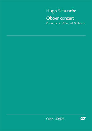 Carus Concerto per Oboe ed Orchestra in a a-Moll Hugo Schuncke  Orchestra Partitur  CV 40.576/00 : photo 1