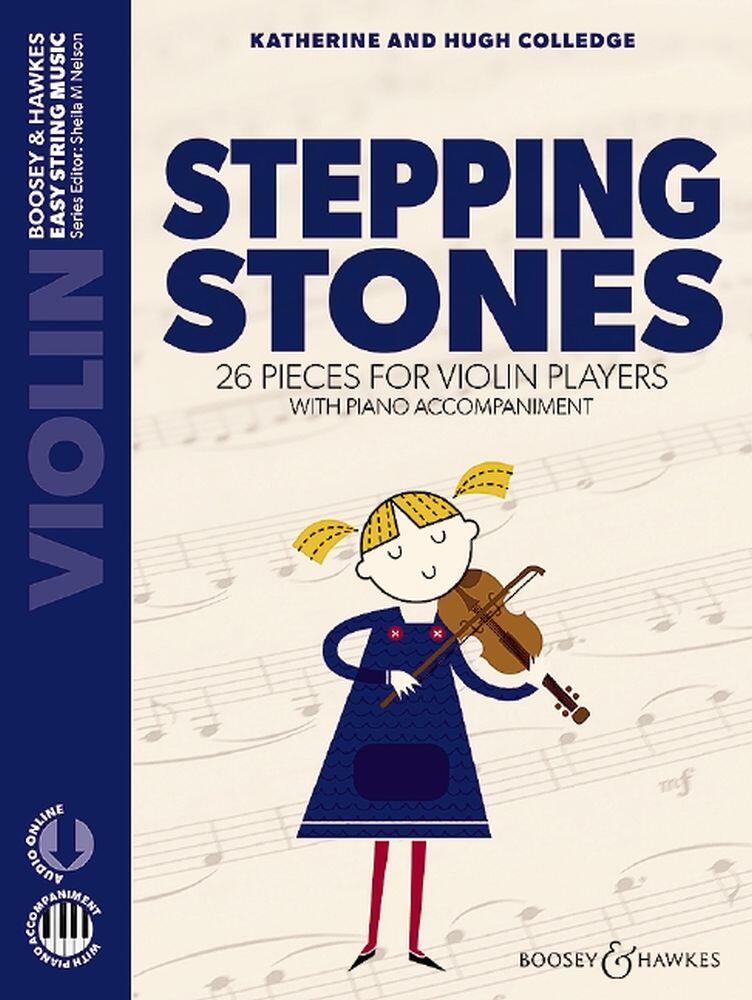 Boosey and Hawkes Stepping Stones 26 Pieces For Violin Players Hugh Colledge_Katherine Colledge  Violine und Klavier Buch + Online-Audio  BH 13550 : photo 1