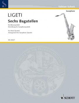 Six Bagatelles from Musica ricercata György Ligeti  Bläserquintett Stimmen-Set  ED 6407 : photo 1