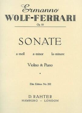 Sonata in A Minor op. 10    Violine und Klavier Buch  EE 202 : photo 1