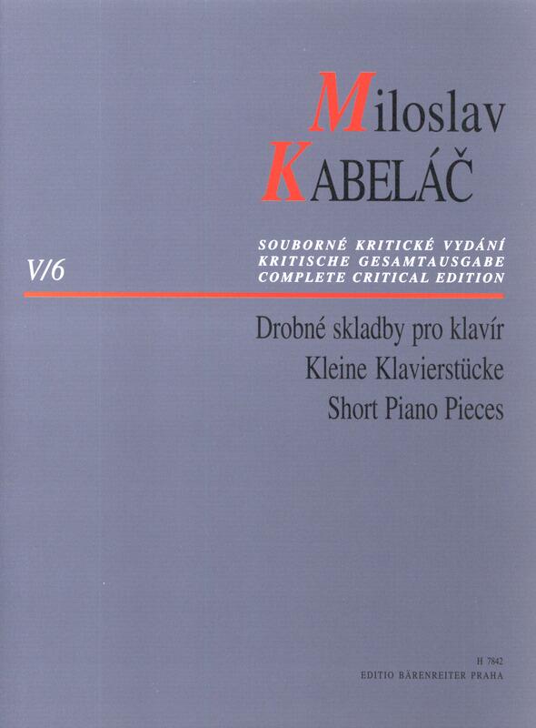 Kleine Klavierstuecke  Miloslav Kabelc  Klavier Buch  H7842 : photo 1