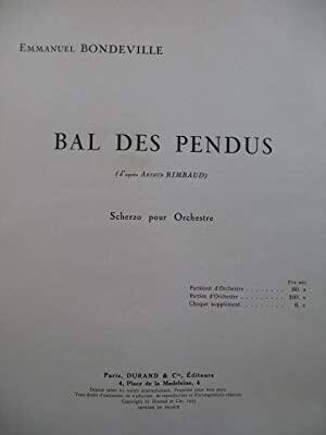 Bal Des Pendus Poche (Illuminations 3)   Emmanuel Bondeville  Orchestra Studienpartitur  DF 13717 : photo 1