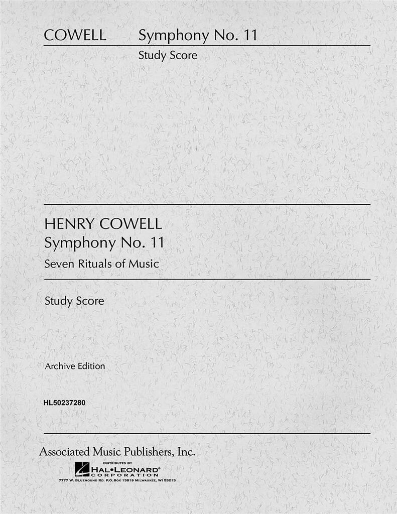 Hal Leonard Symphony No. 11 (7 Rituals of Music) Score Henry Cowell  Orchestra Partitur Klassik GS23728 : photo 1