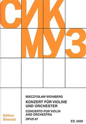 Sikorski Edition Konzert für Violine und Orchester Mieczyslaw Weinberg  Violin and Orchestra Studienpartitur  SIK2429 (SIK2429) : photo 1