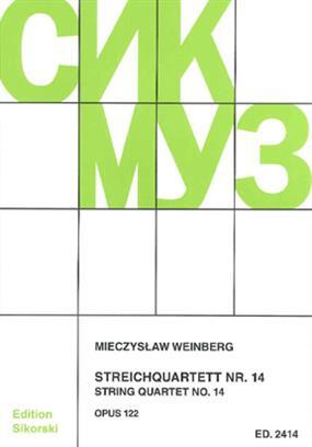 Edition Streichquartett Nr. 14  Mieczyslaw Weinberg  Streichquartett Partitur + Stimmen  SIK2414 (SIK2414) : photo 1