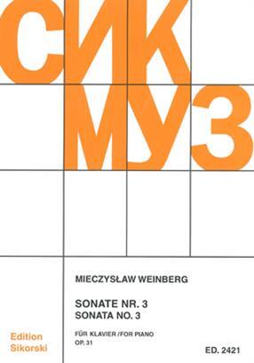 Edition Sonate Nr. 3 für Klavier Mieczyslaw Weinberg  Klavier Buch  SIK2421 (SIK2421) : photo 1