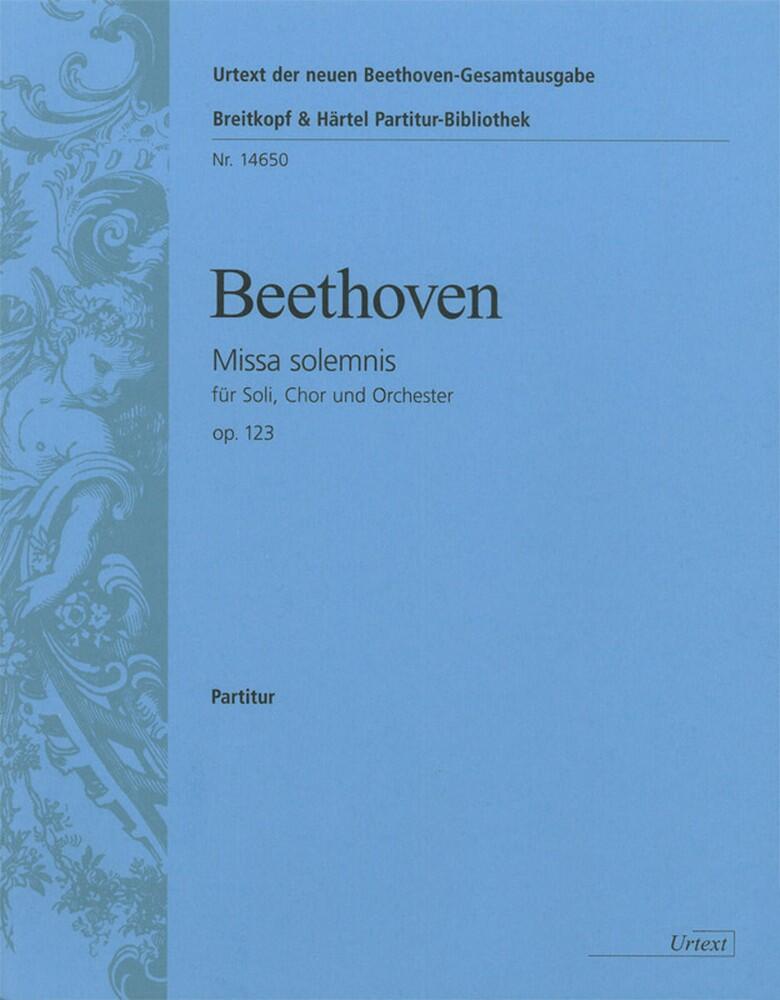 Missa Solemnis D-dur op. 123  Ludwig van Beethoven  Norbert Gertsch Soloists, Mixed Choir and Orchestra Partitur : photo 1