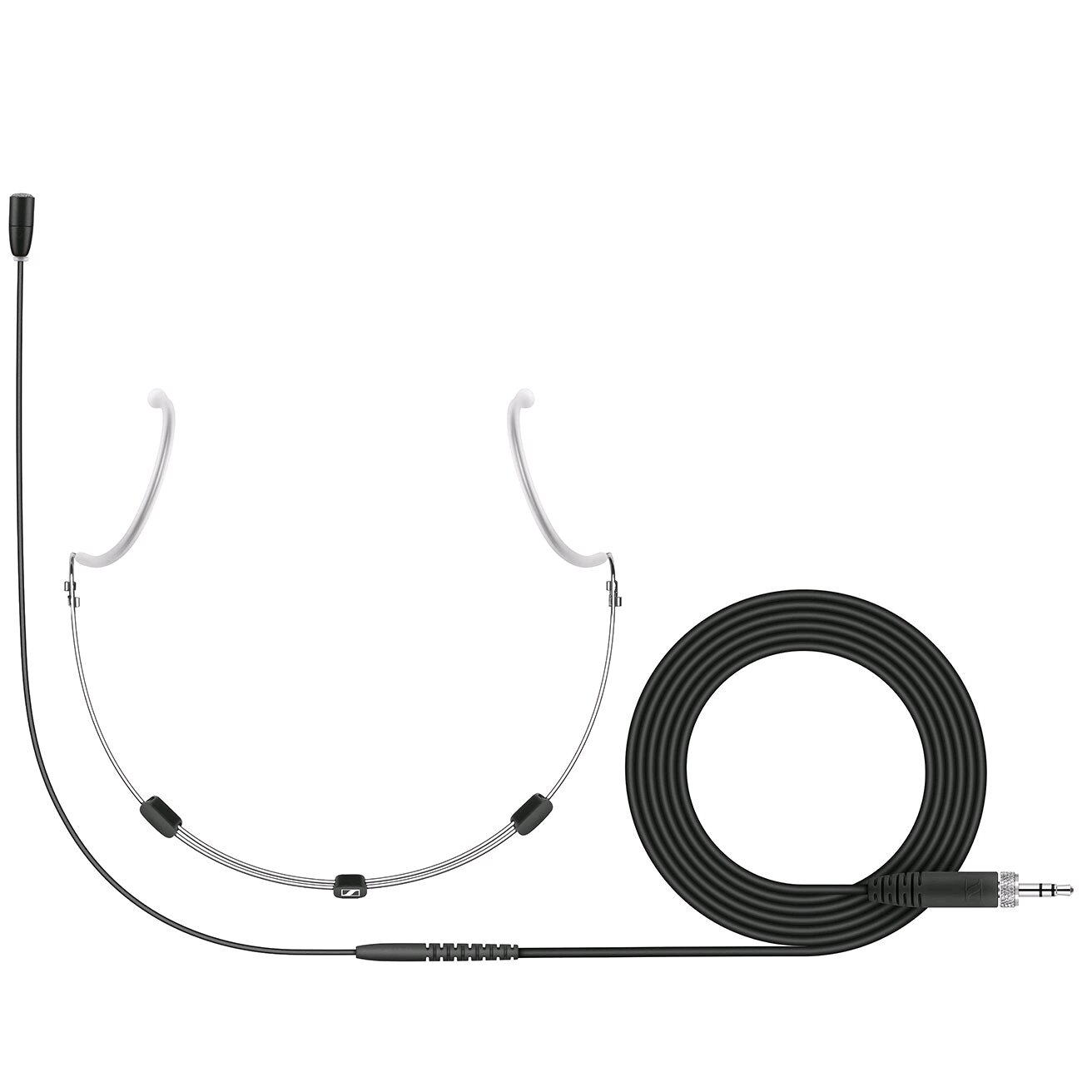 Sennheiser HSP ESSENTIAL OMNI-BLACK Headsetmikrofon (omnidirektionaler, vorpolarisierter Kondensator), mit 1,6m Kabel für XS und evolution wireless Systeme, schwarz. Enthält (1) Omni-black HSP Essential mit 3,5-mm-Klinke, (1) SL MZW 1 Schaumstoff-Windschutz und (1) Softcase_x000D_ : photo 1