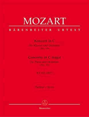 Bärenreiter Piano Concerto No. 13 in C major K. 415 (387b)Conducteur : photo 1