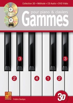 Gammes Improvisation Clavier 3D  Gammes Dautigny  Play Music France Piano Recueil + CD + DVD 3D Pédagogie French : photo 1